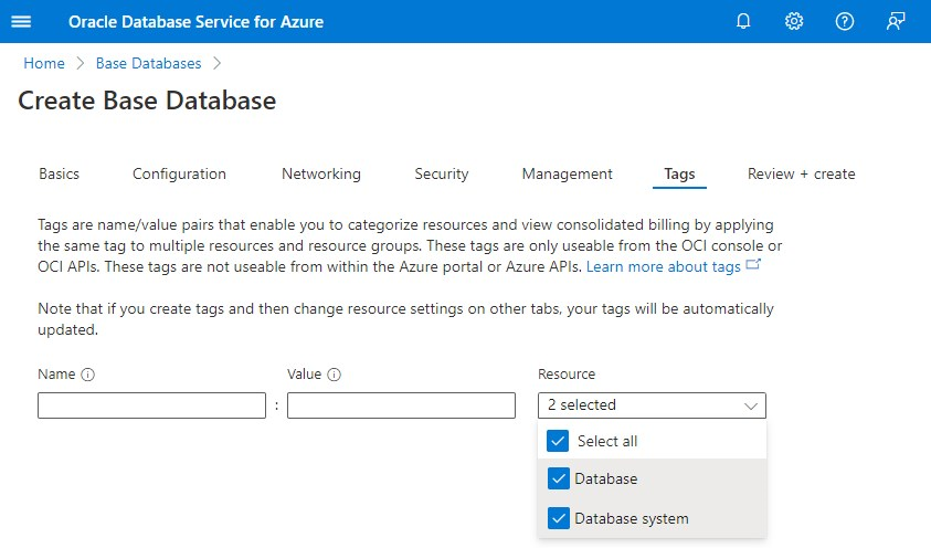How to create a VM DB System via Oracle Database Service for Azure ...